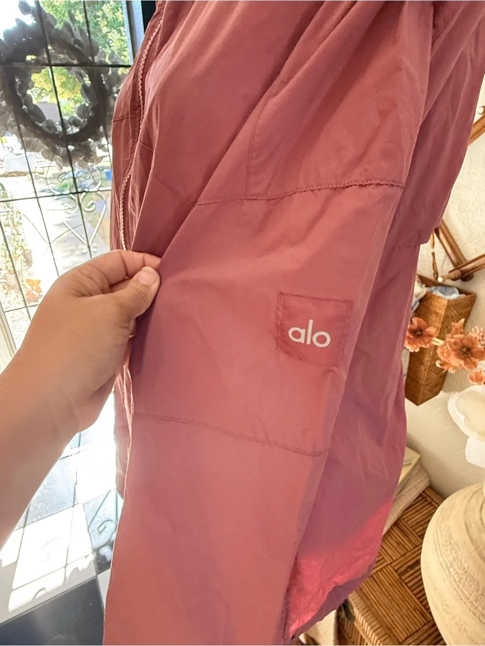 ALO Yoga Hooded Utility Jacket in Dusty Rose